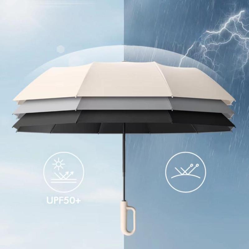 Automatic Folding Umbrella – Windproof, Waterproof & Compact ☔ with Loop Buckle for Everyday Carry 🌬️💧