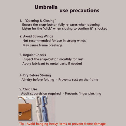 Automatic Folding Umbrella – Windproof, Waterproof & Compact ☔ with Loop Buckle for Everyday Carry 🌬️💧