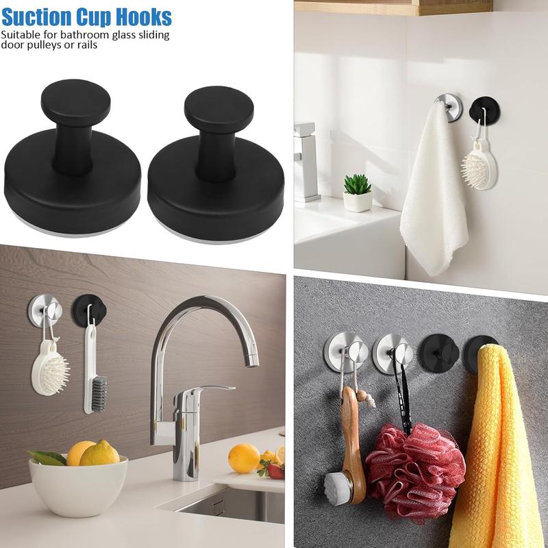 💥Black Hot Sales - 80% OFF💥2 Units Suction Cup Hooks christmas gift Bathroom Accessories home essentials