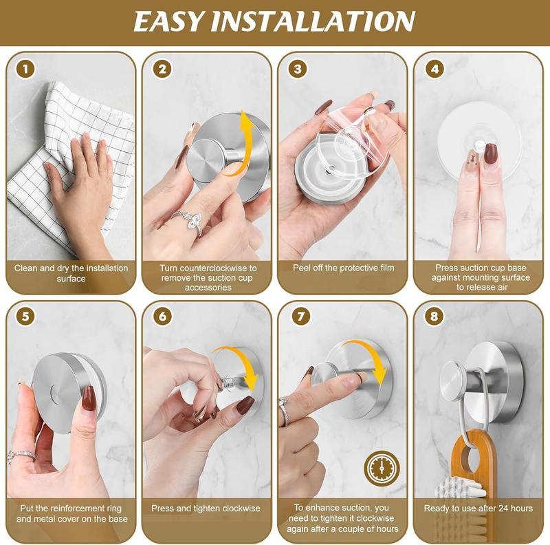 💥Black Hot Sales - 80% OFF💥2 Units Suction Cup Hooks christmas gift Bathroom Accessories home essentials