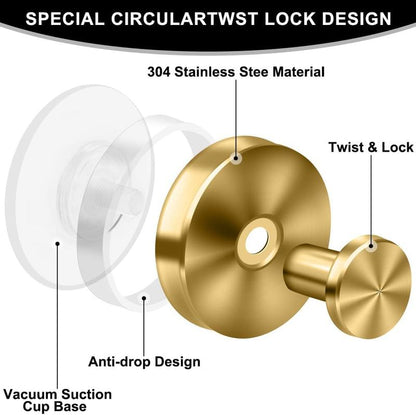 💥Black Hot Sales - 80% OFF💥2 Units Suction Cup Hooks christmas gift Bathroom Accessories home essentials