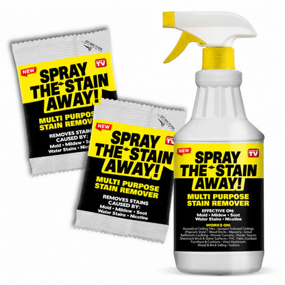 Heavy-Duty Industrial Stain Dissolver Spray, Instantly Remove Mold, Mildew & Tough Grime, Works Indoor & Outdoor for Brick, Driveway, Siding, Bathtubs, Fences, Ceilings, Sidewalks