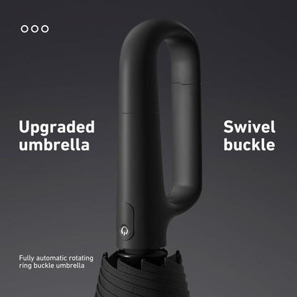 Automatic Folding Umbrella – Windproof, Waterproof & Compact ☔ with Loop Buckle for Everyday Carry 🌬️💧