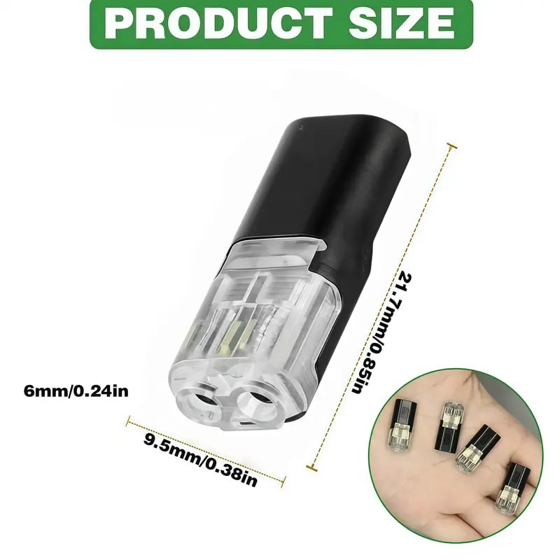 🔥🔥LED Light Strip 2-Pin Connectors – Solderless Plug-in Design