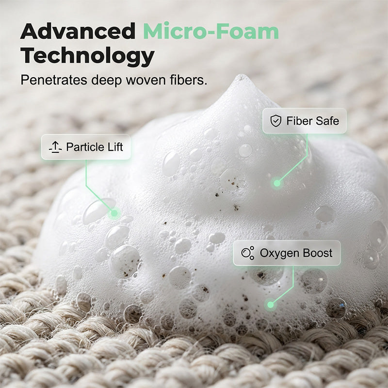 Instant Water‑Free Foam Stain Remover with Towel, Powerful No‑Rinse Cleanser for Carpets, Upholstery & Home Fabrics🧼